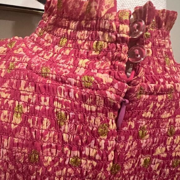 Aqua smocked dress size small excellent condition - Picture 9 of 12